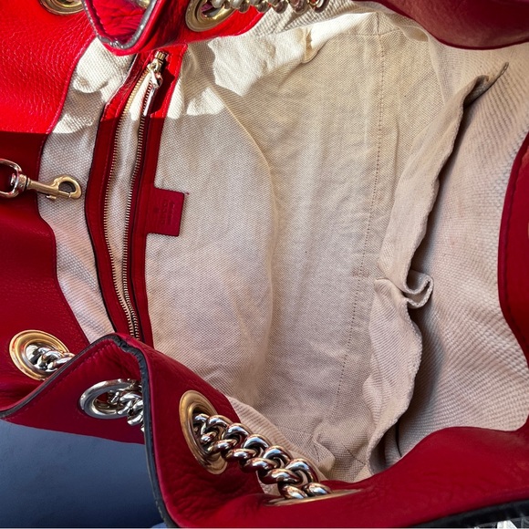 SOLD Authentic Gucci Soho interlocking leather bag - Picture 7 of 15